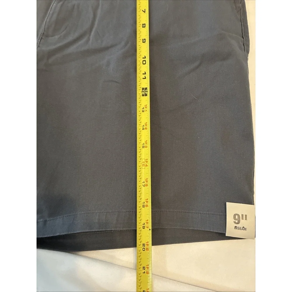 Men's Shorts Size 46 George‎ Zip Charcoal Sky Gray Above The Knee 9